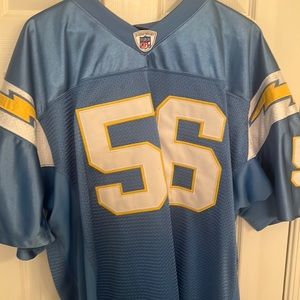 Merriman Chargers Powder Blue Jersey (name and numbers are stitched)